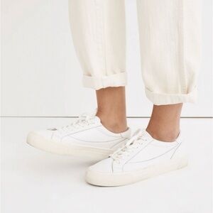 Madewell Off-White Leather Low-Top Sneakers